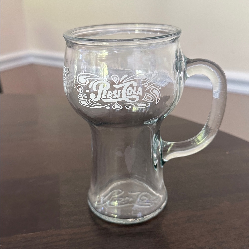 Vintage Pepsi Cola Glass Mug